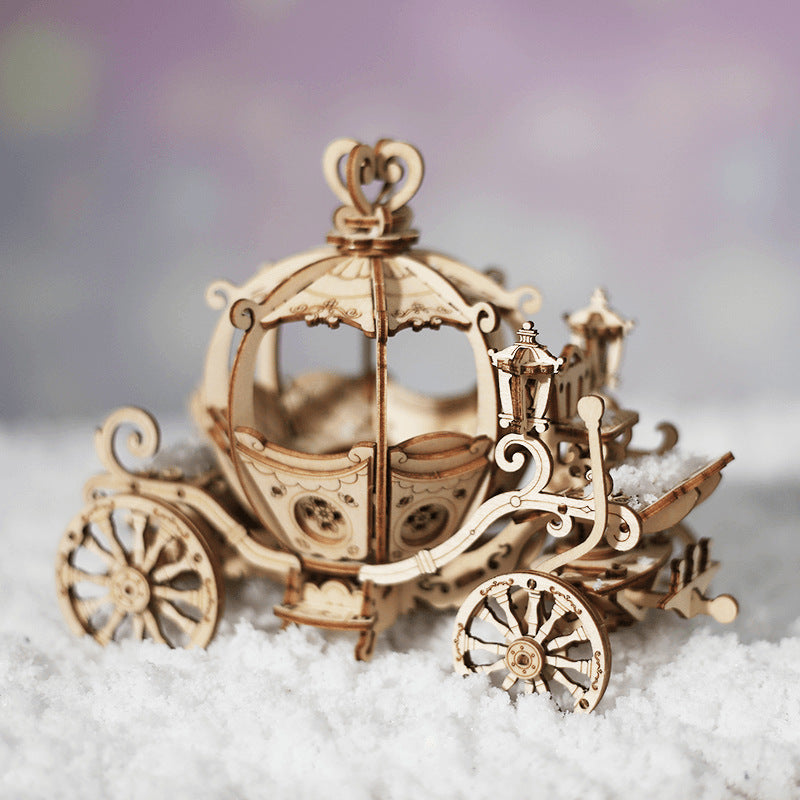 3D Houten Puzzel Bouwset - Creatieve DIY Decoratie van Natuurhout