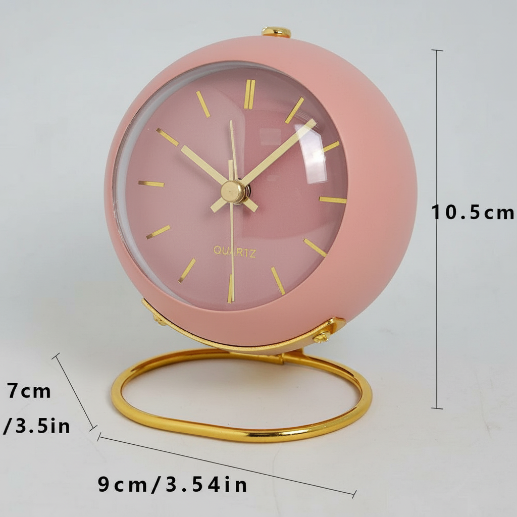 Minimalistische Wekker – Stille Klok met Licht - Scandinavisch design