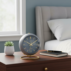 Minimalistische Wekker – Stille Klok met Licht - Scandinavisch design