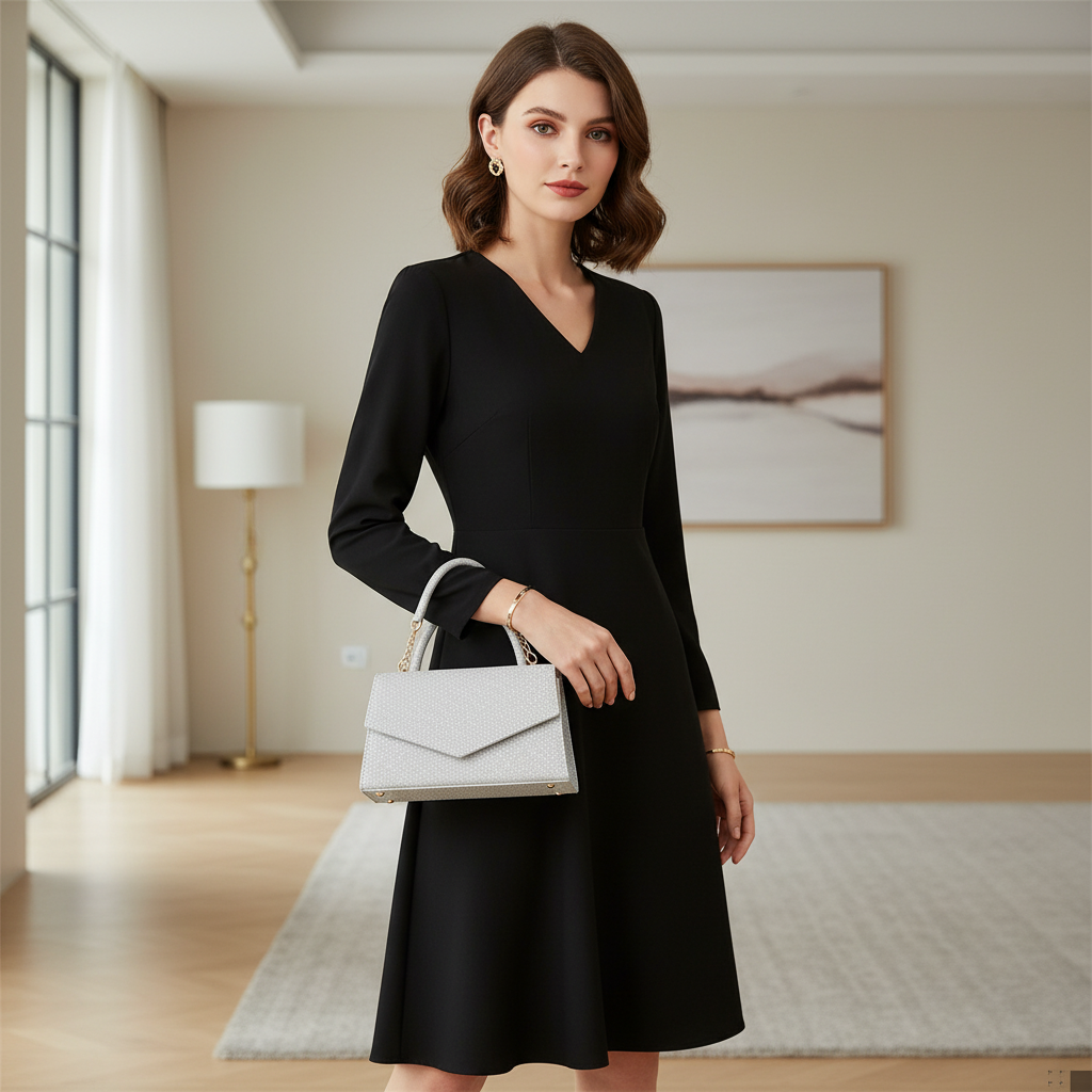 AMALIA | Dames handtas klein vierkant met diamantpatroon – goud, zwart, zilver of roze