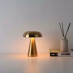 Stijlvolle LED Tafellamp - Dimbaar en Oplaadbaar - Warm/Koud Licht - Sfeervolle Bedlamp