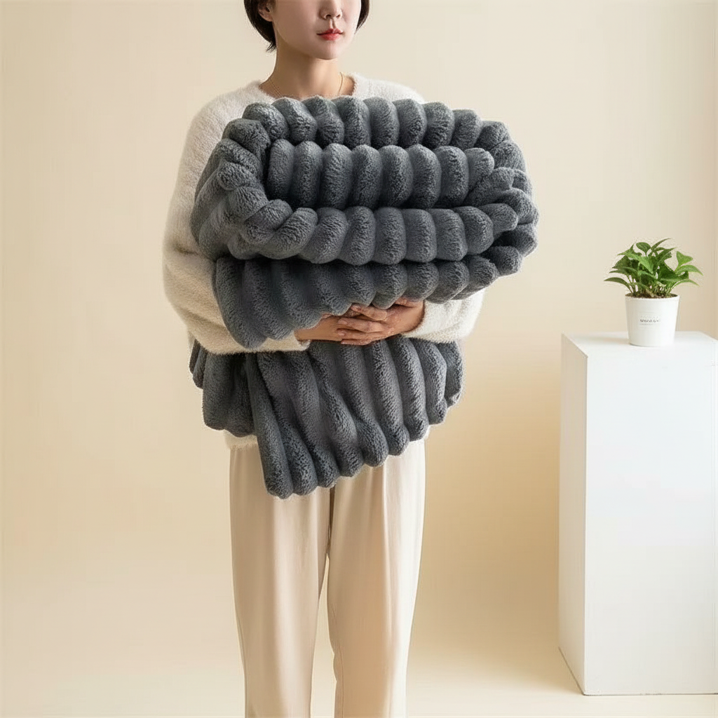 PlushySfeer – Luxe Faux Deken voor Sofa & Bed – Zacht, Warm en Elegant