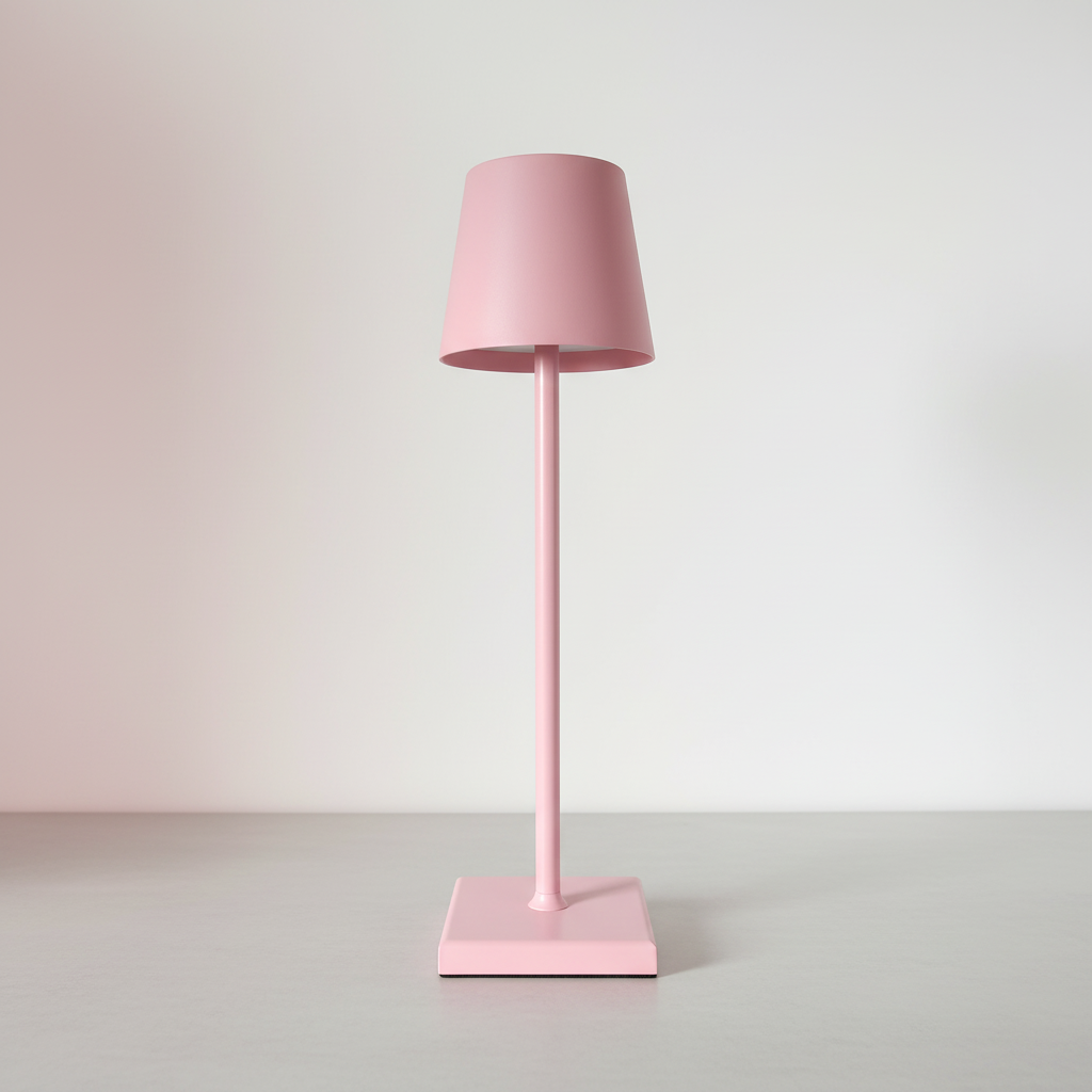 NordGlow – draadloze oplaadbare tafellamp aluminium - Scandinavisch design