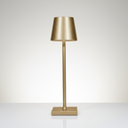 NordGlow – draadloze oplaadbare tafellamp aluminium - Scandinavisch design