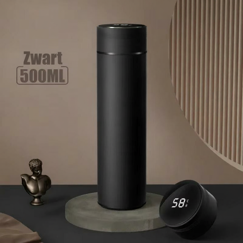 500ML Thermosfles met Temperatuurweergave – RVS Geïsoleerde Drinkfles