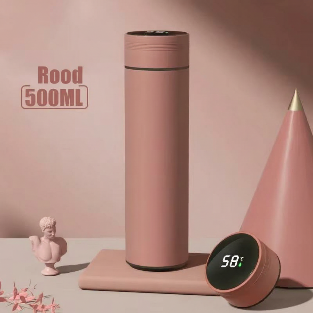 500ML Thermosfles met Temperatuurweergave – RVS Geïsoleerde Drinkfles