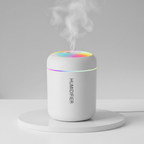 Humidify – compacte luchtbevochtiger met LED-verlichting (zwart/wit)