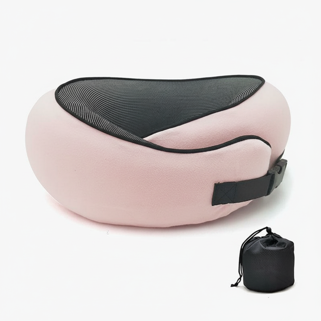 Travel Neck Pillow Non-Deformed Airplane Pillow Travel Neck Cushion Durable U-Shaped Travel Memory Cotton Nap Neck Pillow