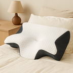 SleepAlign Pro – Orthopedisch Nek Kussen Wit/Zwart/Grijs
