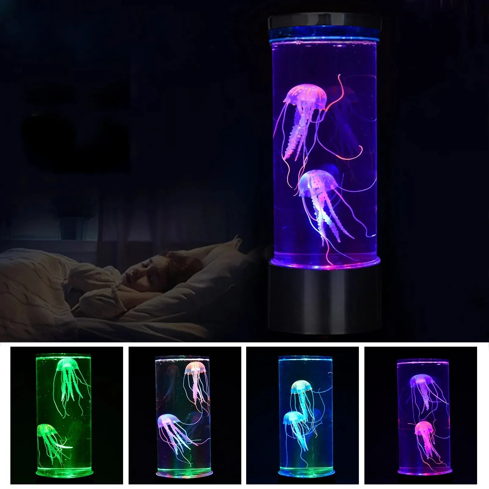KwallenLamp - Aquarium Sfeerverlichting - 5 Kleuren - USB nachtlamp