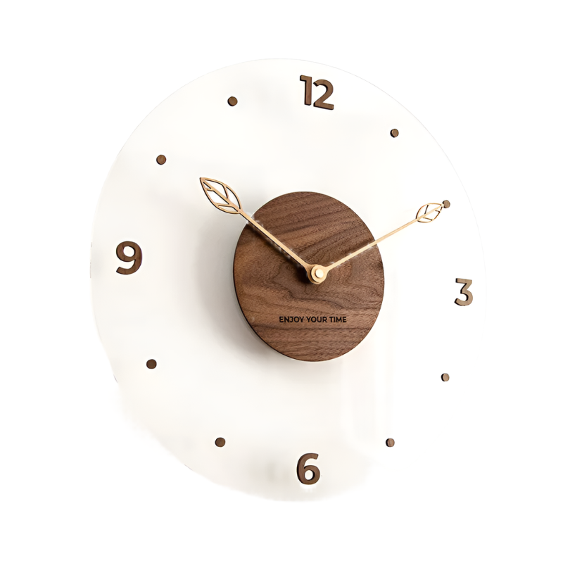NordicTime – Houten Wandklok Transparant Hout - 30/35 cm