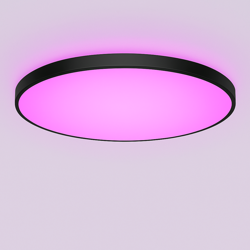 Dimbare Smart LED Plafondlamp 24W - zwart - 16 miljoen kleuren