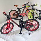 SpeedRider - miniatuur racefiets 1:10 diecast - zwart/groen/oranje/rood