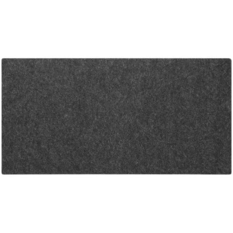 DeskEase Antislip Bureaumat 80x40cm Donkergrijs/Lichtgrijs – Minimalistisch Design, Premium Wolvilt