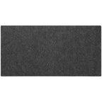 DeskEase Antislip Bureaumat 80x40cm Donkergrijs/Lichtgrijs – Minimalistisch Design, Premium Wolvilt