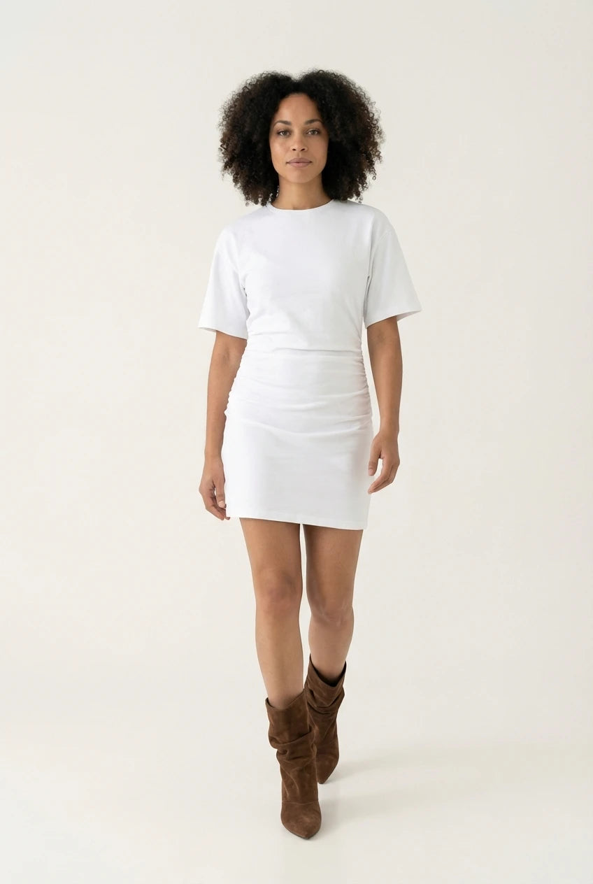 LINA | Dames bodycon mini-jurk met geplooide taille