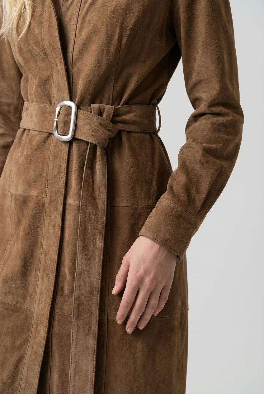 NOOR | Dames blousejurk met ceintuur en korte rok