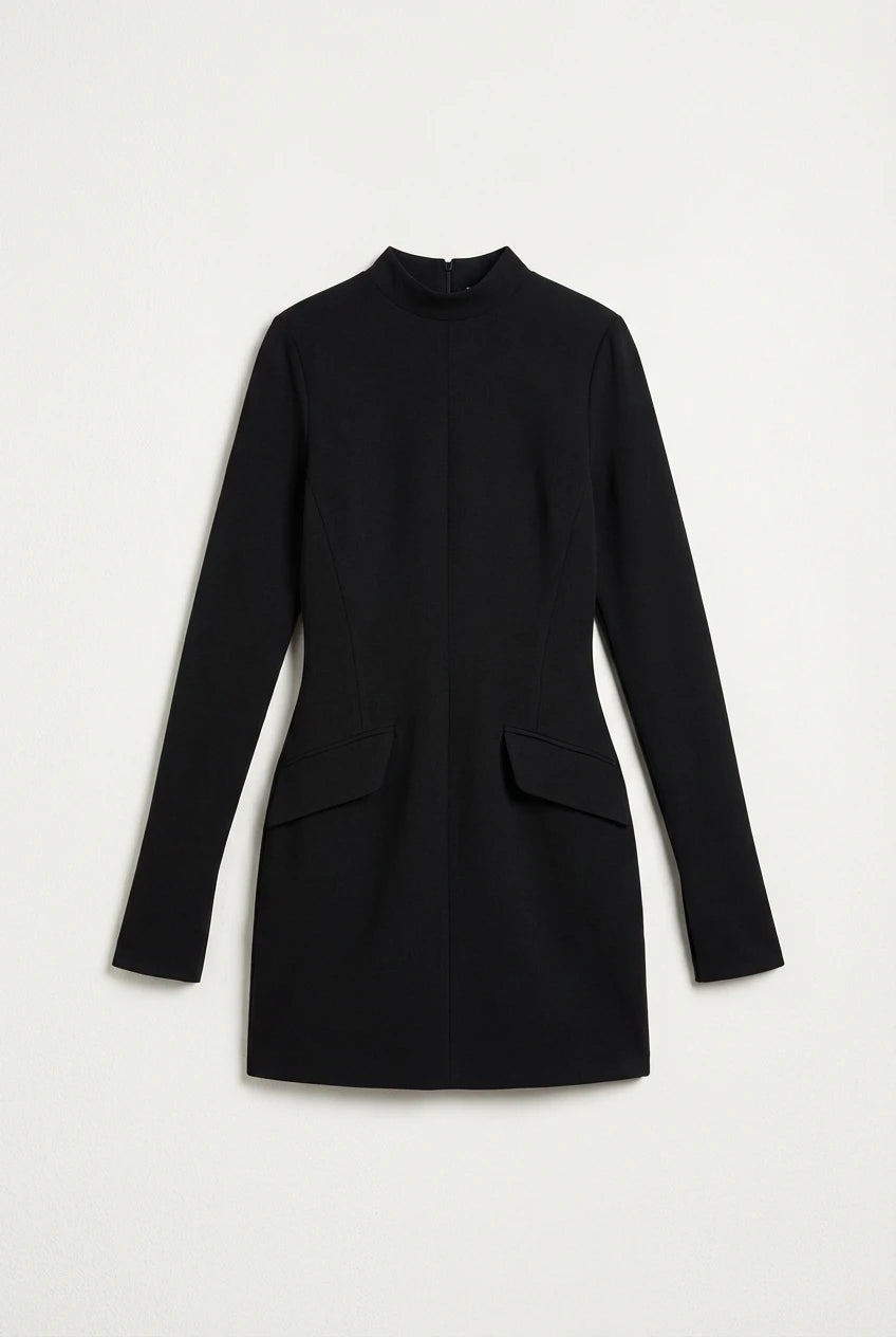 MILA | Dames bodycon mini-jurk met geplooide taille