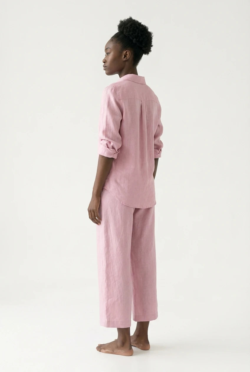 MAYA | Dames set met lange mouwen en wijde enkelhoge pantalon