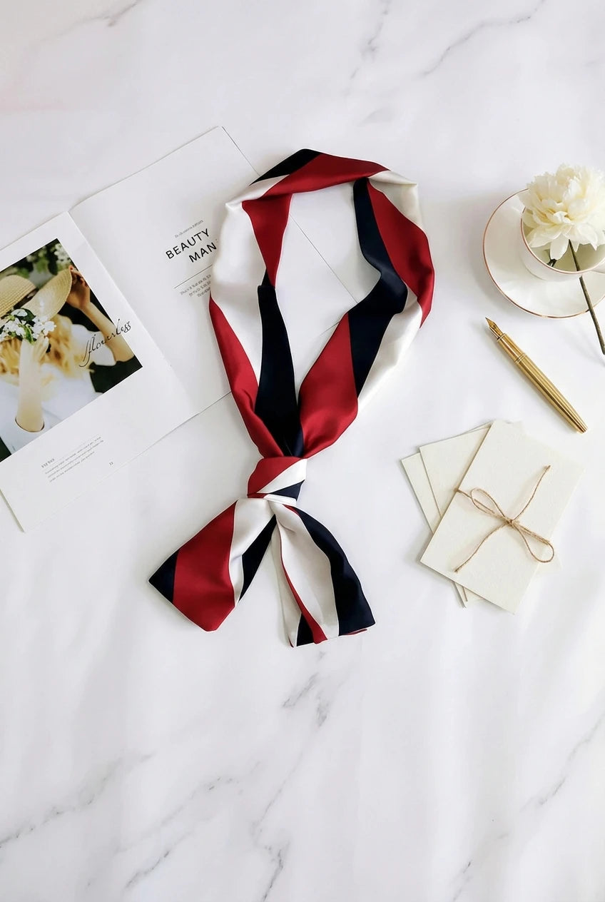 Dubbelzijdig sjaaltje met zijde-effect