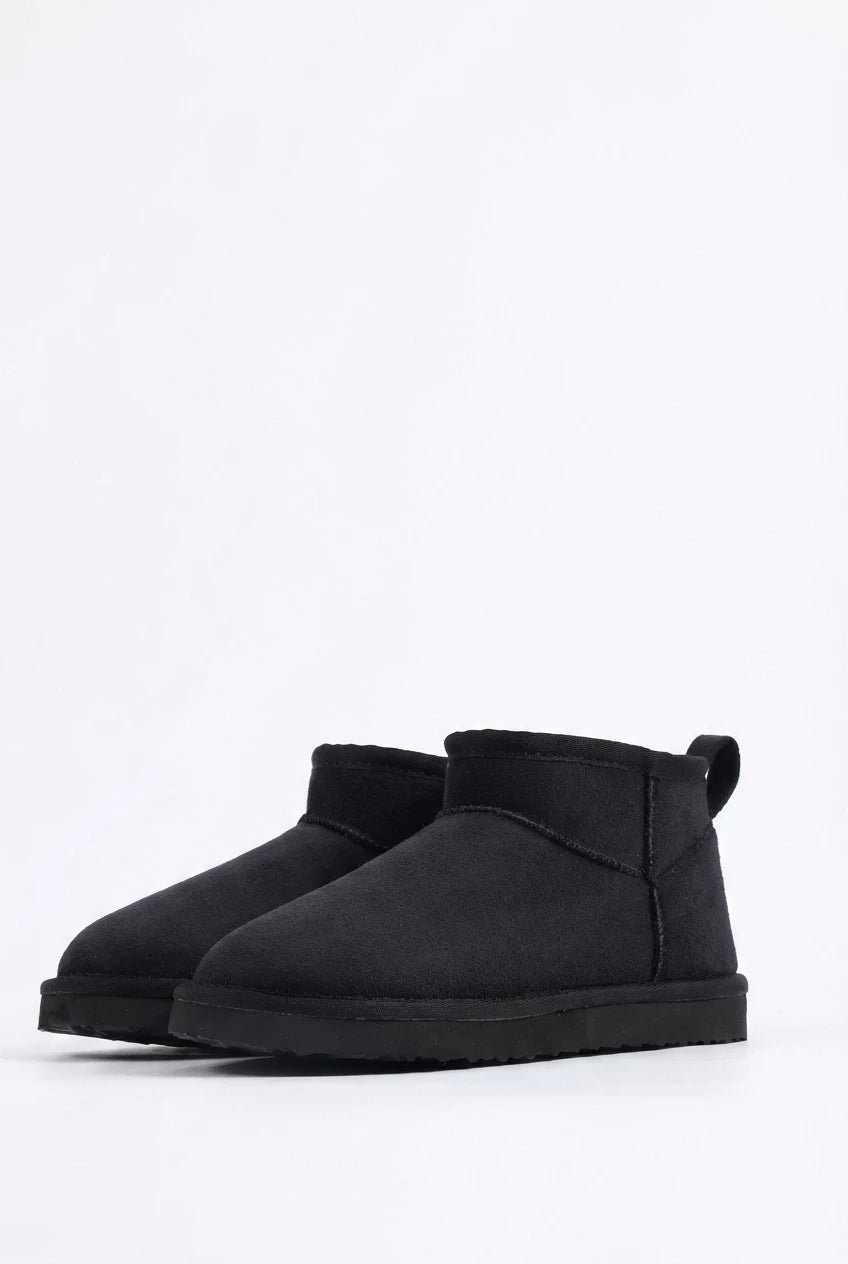 NORA | Warme enkellaarsjes - gevoerd suede-look